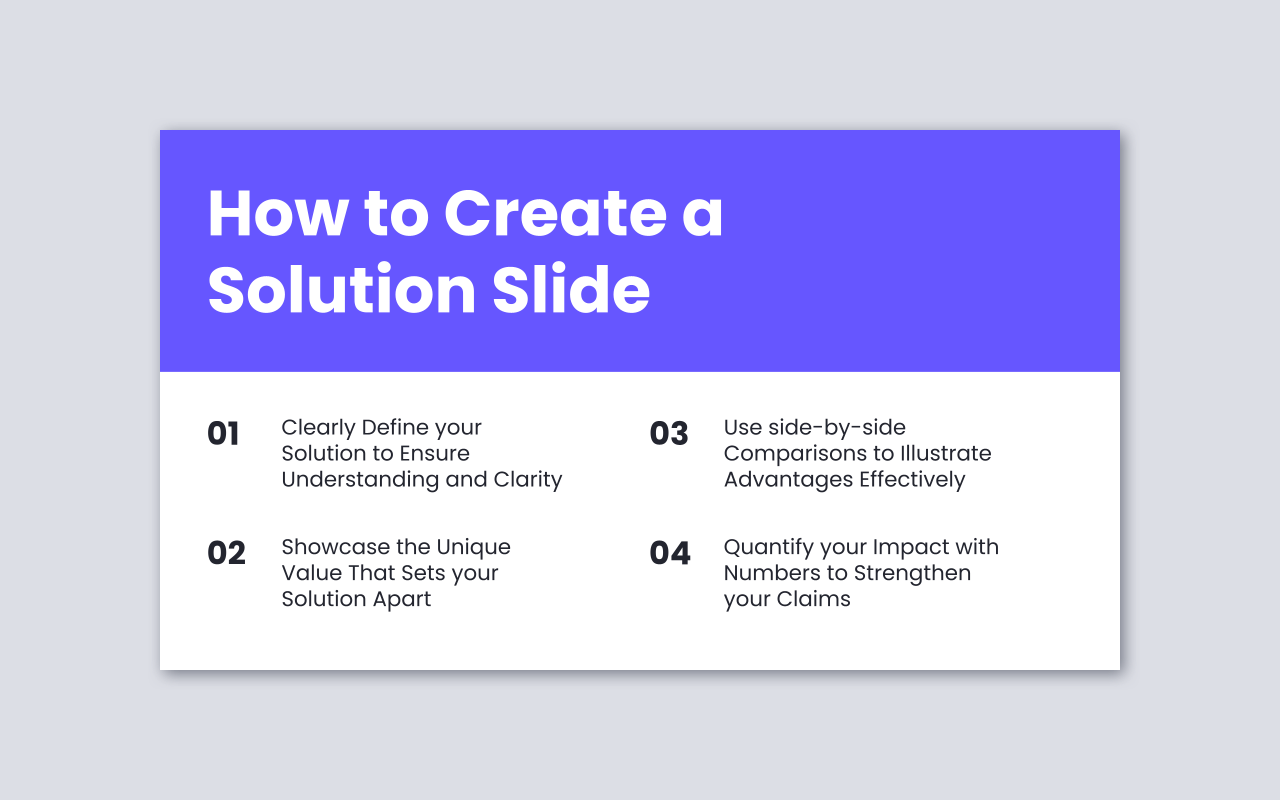 How to Create a Solution Slide